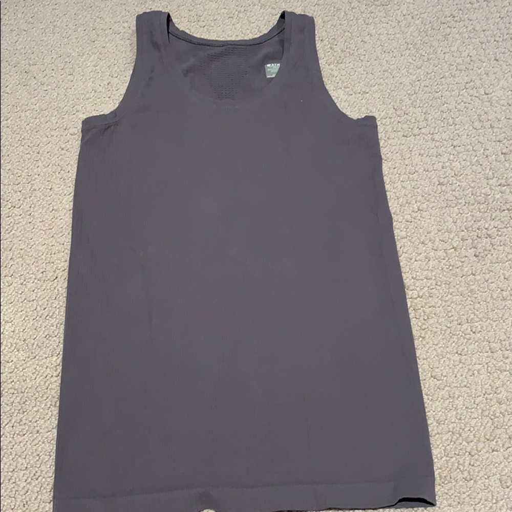 Two Athleta tank tops gray and light pink